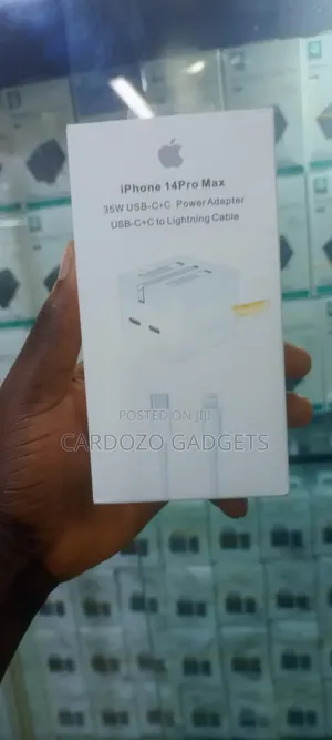 iPhone 14pro Max 35w Usb-C+C Power Adapter Usb-C+C to Lightning Cable