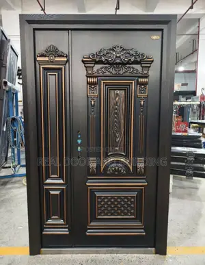 4ft by 7ft Luxury Security Copper Cast Door (618lag)