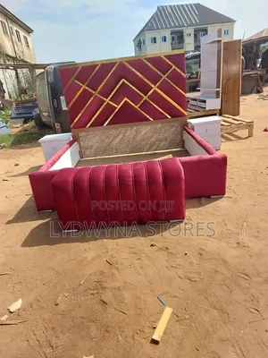 Quality Stunning Relaxable Set of 6by6 Upholstery Padded Bedframe A
