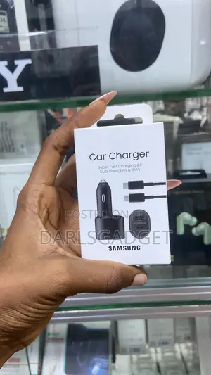 Samsung 60w Dual Port Fast Charging Usb-C Car Charger Adapter
