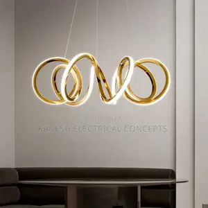 Modern Stainless Steel Creative Led Pendant Lamp Luxury Living Room