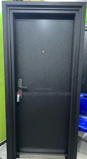 "3ft" Black Steel Door