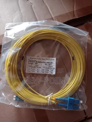 30m Sc-Lc Single Mode Fiber Optic Patch Cord – Duplex Yellow Cable