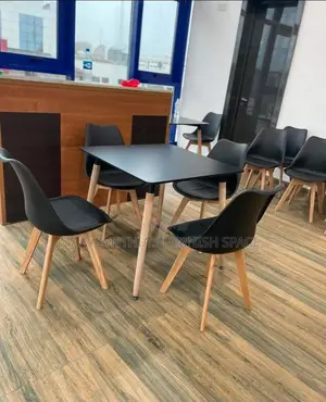 4-Seater Restaurant Set – Available in Black White