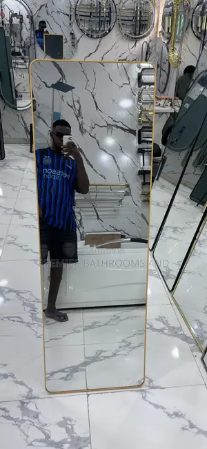 Gold Standing Dressing Mirror