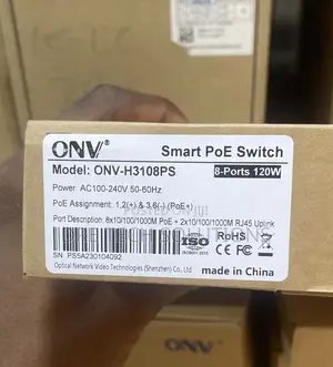 Onv 8 Port Gigabit Poe Switch