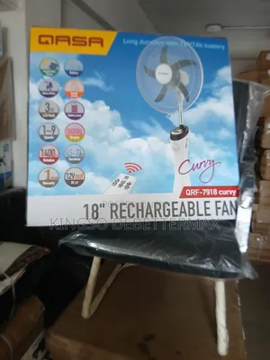 Qasa 18inches Rechargeable Standing Fan