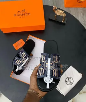 Quality Original Hermès Leather Slide