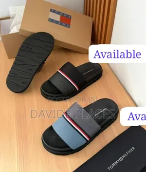Original Quality Tommy Jean Leather Unisex Slide