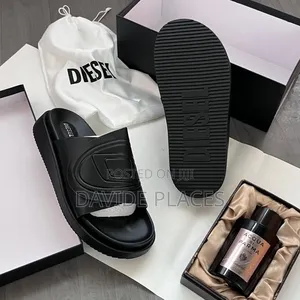 Quality Original Diesel Leather Unisex Slide
