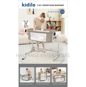 Kidilo Multifunctional Electric Rocking Baby Crib-Sized Metal Bed