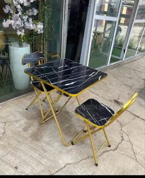 Foldable Student Table With 2 Chairs