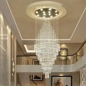 Modern Luxury Crystal Led Ceiling Lamp Lustrous Indoor Lighting