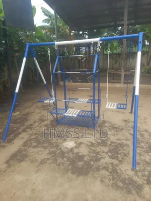 Adult/Kids Swing Basket 2 Single Seaters Playground Unit