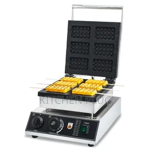 Commercial Mini Stainless Steel Waffle Maker, Model Ht-2206,