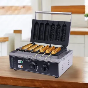 Commercial Waffle Maker 6pcs Waffle Making Machine 2-Shape