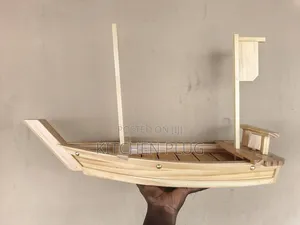 Wooden Sushi Boat Serving Tray 60 Cm
