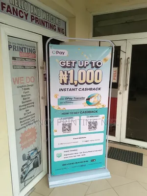 Outdoor Banner Stand With PVC Banner Printing