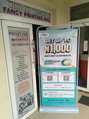 Outdoor Banner Stand With PVC Banner Printing
