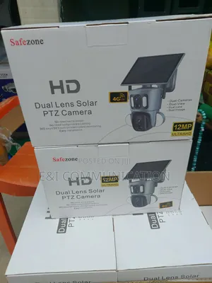 Safe Zone Camera, Hd Dual Lens Solar PTZ Camera