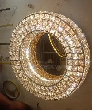 By 600mm Mirror Crystal Chandelier Light