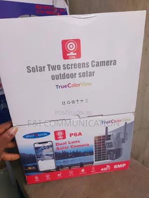 P6a Dual Lens Solar Camera CCTV
