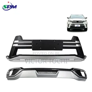 Front and Back Abs Bumper Protector Guard Highlander 2015 - 2018