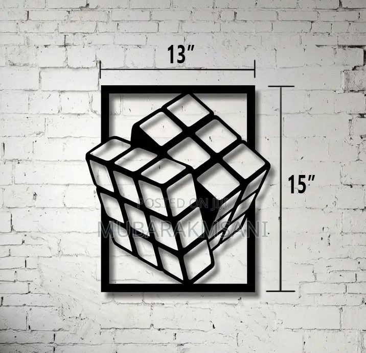 Rubix Cube_3d Wall Art