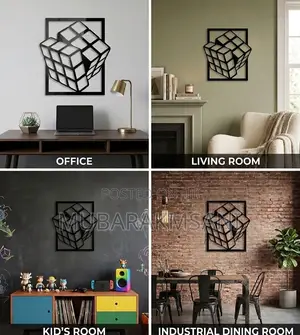 Rubix Cube_3d Wall Art