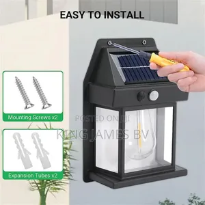 Solar Filament Wall Sensor Light – Stylish Smart Outdoor Lighting