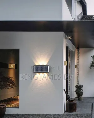 Elegant Solar 6 Led Wall Light – Bright Decorative Security Lighting