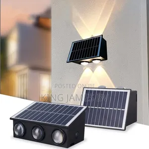 Solar 6 Led Up Down Wall Light – Smart Energy Saving Outdoor Lamp