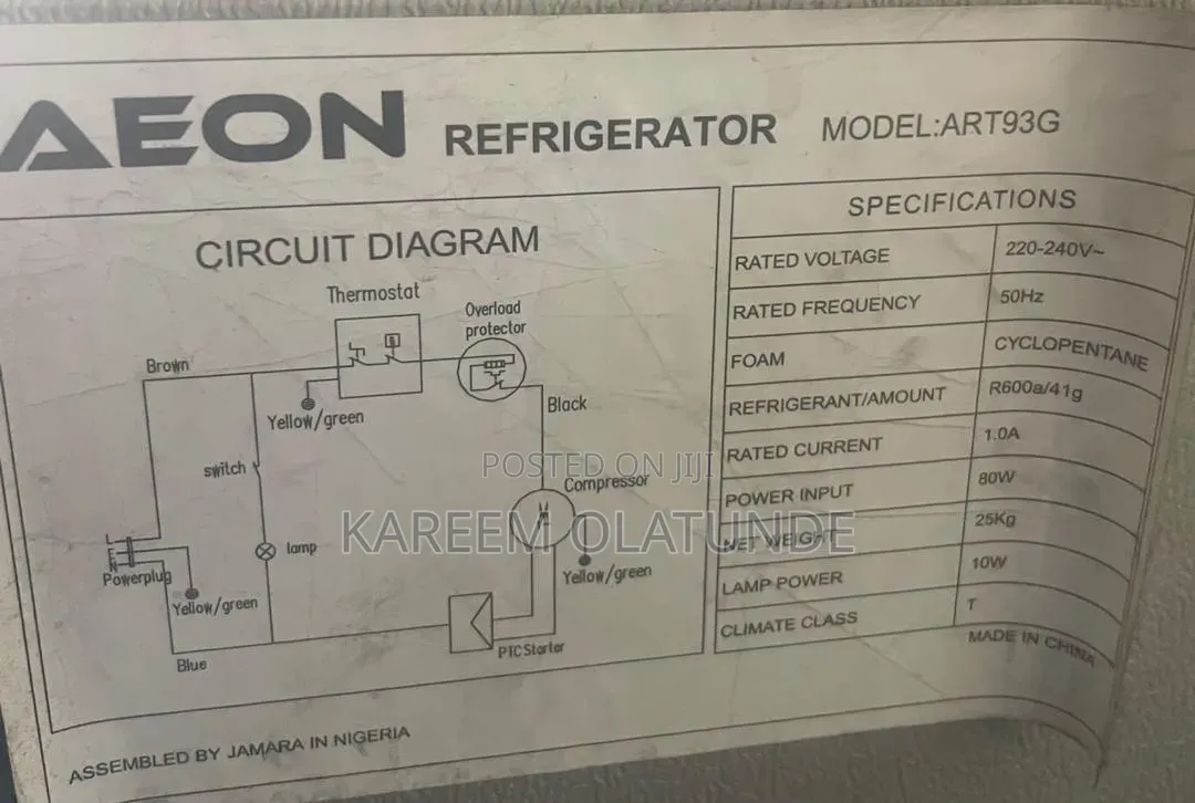 Fridge and Freezer