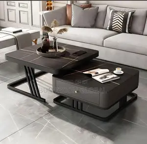 Modern Luxury Nesting Center Table With Drawer – Easy to Clean