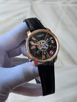 Hanboro Authentic Quality Luxury Men Automatic Engine Wristwatch