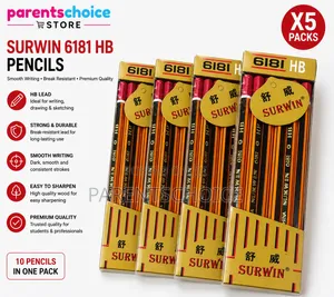 Surwin 6181 Hb Pencils (X5 Packs) -50pcs