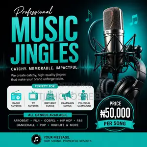 Catchy Custom Songs Radio Jingles That People Remember | ₦50,000