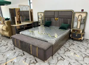 Foreign 6by7 Set of Bed With Dresser, Cupboards and Footrest