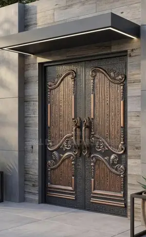 High-Quality Copper Cast Security Double Door(763lad)