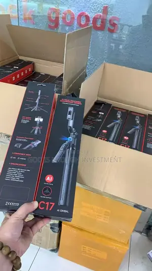 C17 Al Auto Face Tracking Gimbal Quadrapod Max 360 Degree Rotation