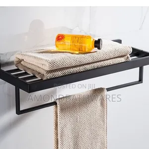 Matt Black Towel Rack Amond 002