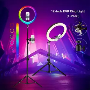 Right Light Led 12 Inch With Mini 15 Colors Selfie Video Lamp Light