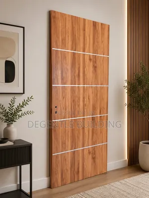 Modern Interior HDF Door – Elegant Wood Grain