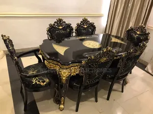 Black Colour Royal Dining Set By 6
