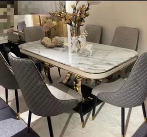 Marble Dining Table By Six Seater