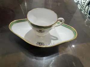Rare Spode Vintage Nigerian Coat of Arms Fine Bone Tea Set