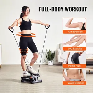 Stair Stepper Machine With Resistance Bands – Train Full Body at Home