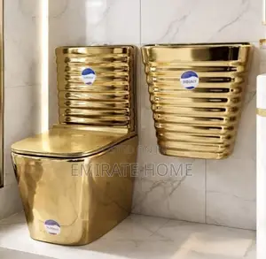 Gold Executives Toilet Seat With Basin