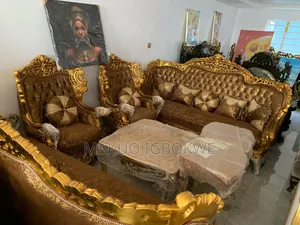 Luxury Royal Egyptian Sofa With Fabrics Material