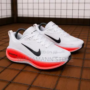 Original Air Max Vomero White and Neon Orange Sole
